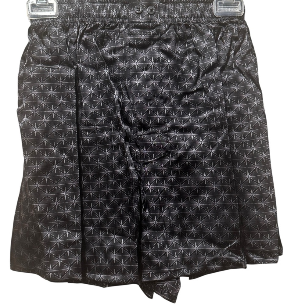 Intimo Black Geometric Silk Boxers - Picture 1 of 12